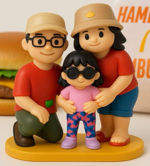 Custom family figurine